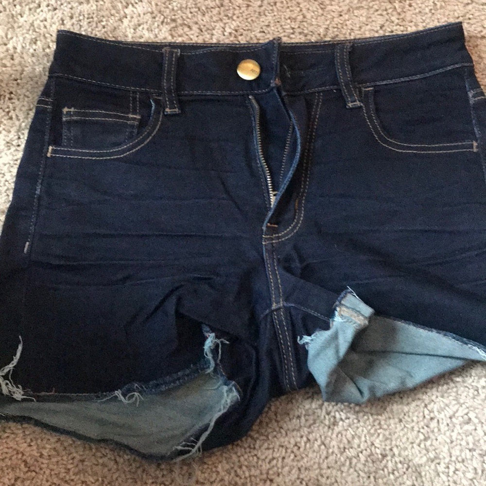 Hi-rise shortie dark AE shorts